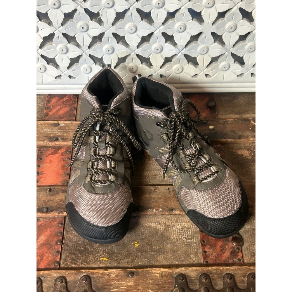 Xero Shoes Daylite Hiker Mens 11.5 Minimalist Barefoot Hiking Boots Olive Brown